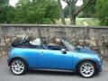 2008 Laser Blue Metallic Mini Cooper S Convertible  photo #11