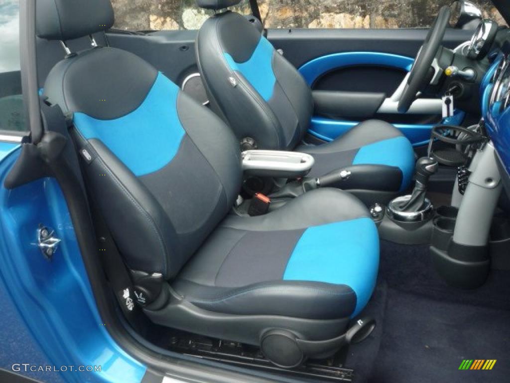 2008 Cooper S Convertible - Laser Blue Metallic / Blue/Carbon Black photo #20