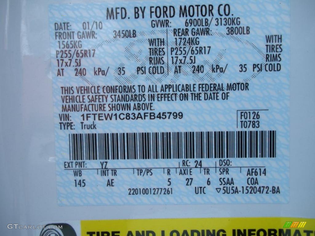2010 F150 XLT SuperCrew - Oxford White / Medium Stone photo #12