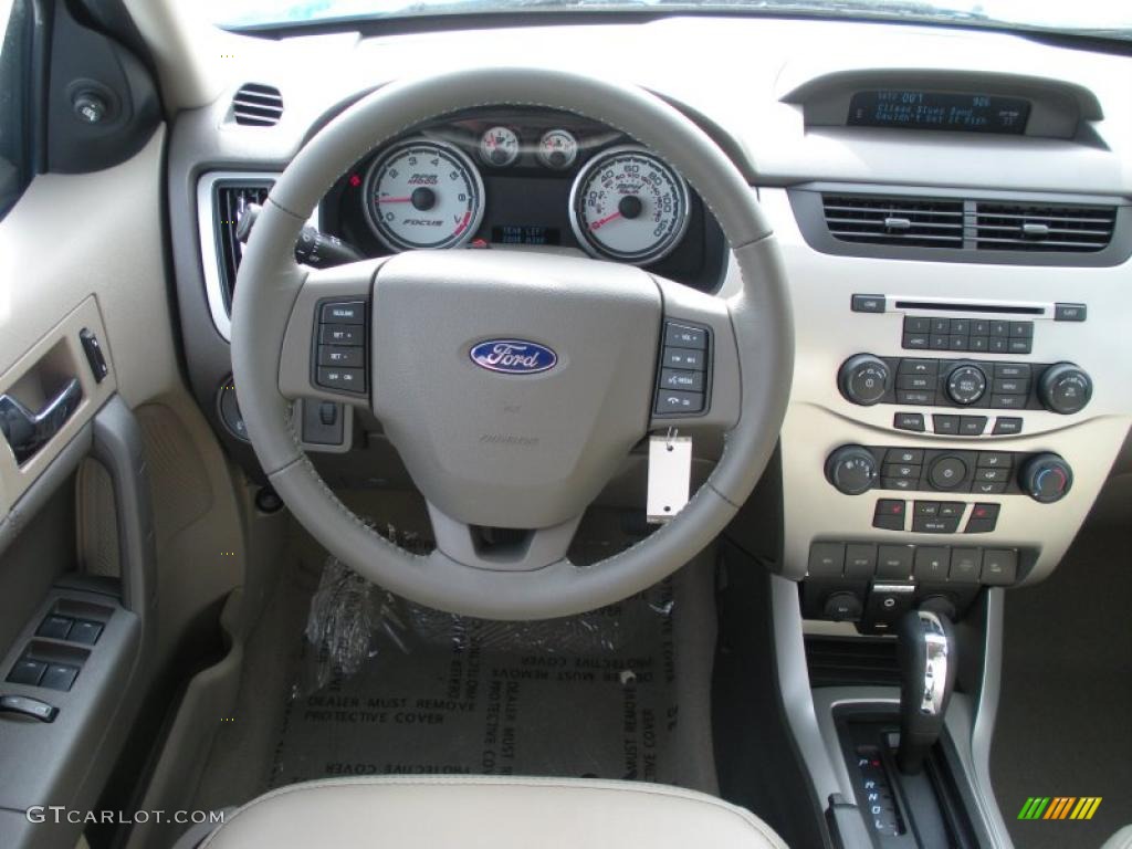 2010 Focus SEL Sedan - Blue Flame Metallic / Medium Stone photo #7