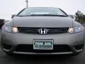 2008 Galaxy Gray Metallic Honda Civic LX Coupe  photo #2