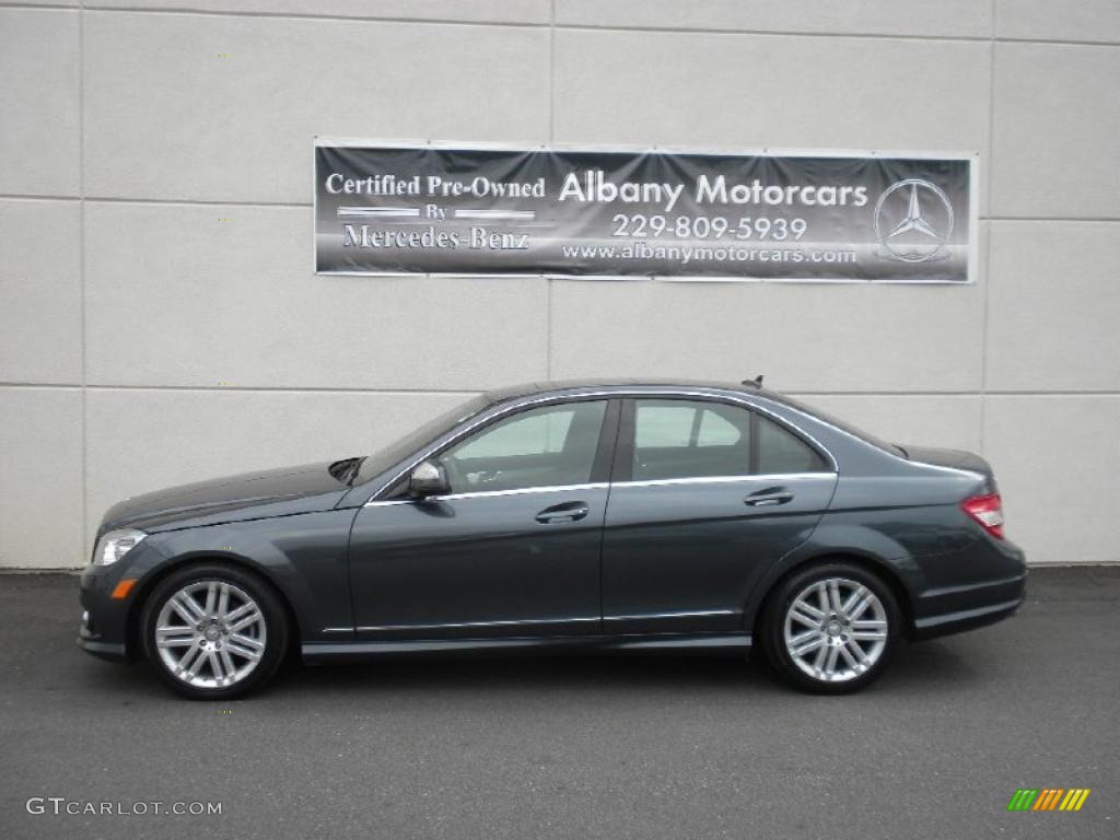 2008 C 300 Sport - Steel Grey Metallic / Black photo #1