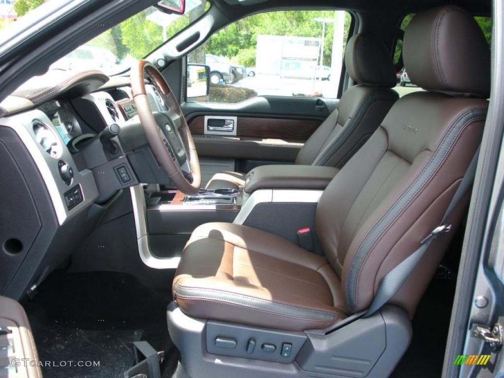 2010 F150 Platinum SuperCrew 4x4 - Sterling Grey Metallic / Sienna Brown Leather/Black photo #5