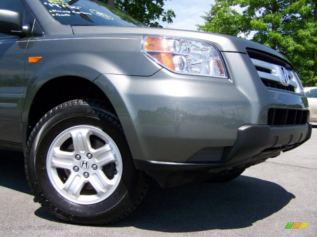 2007 Pilot LX 4WD - Nimbus Gray Metallic / Gray photo #2