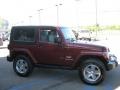 2009 Red Rock Crystal Pearl Coat Jeep Wrangler Sahara 4x4  photo #2