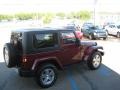 2009 Red Rock Crystal Pearl Coat Jeep Wrangler Sahara 4x4  photo #3