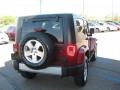 2009 Red Rock Crystal Pearl Coat Jeep Wrangler Sahara 4x4  photo #4