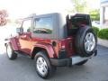 2009 Red Rock Crystal Pearl Coat Jeep Wrangler Sahara 4x4  photo #5
