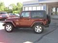 2009 Red Rock Crystal Pearl Coat Jeep Wrangler Sahara 4x4  photo #6
