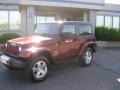 2009 Red Rock Crystal Pearl Coat Jeep Wrangler Sahara 4x4  photo #7