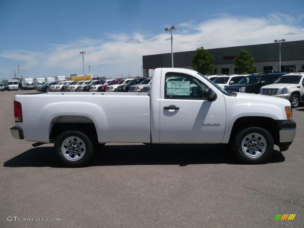 2010 Sierra 1500 Regular Cab - Summit White / Dark Titanium photo #3
