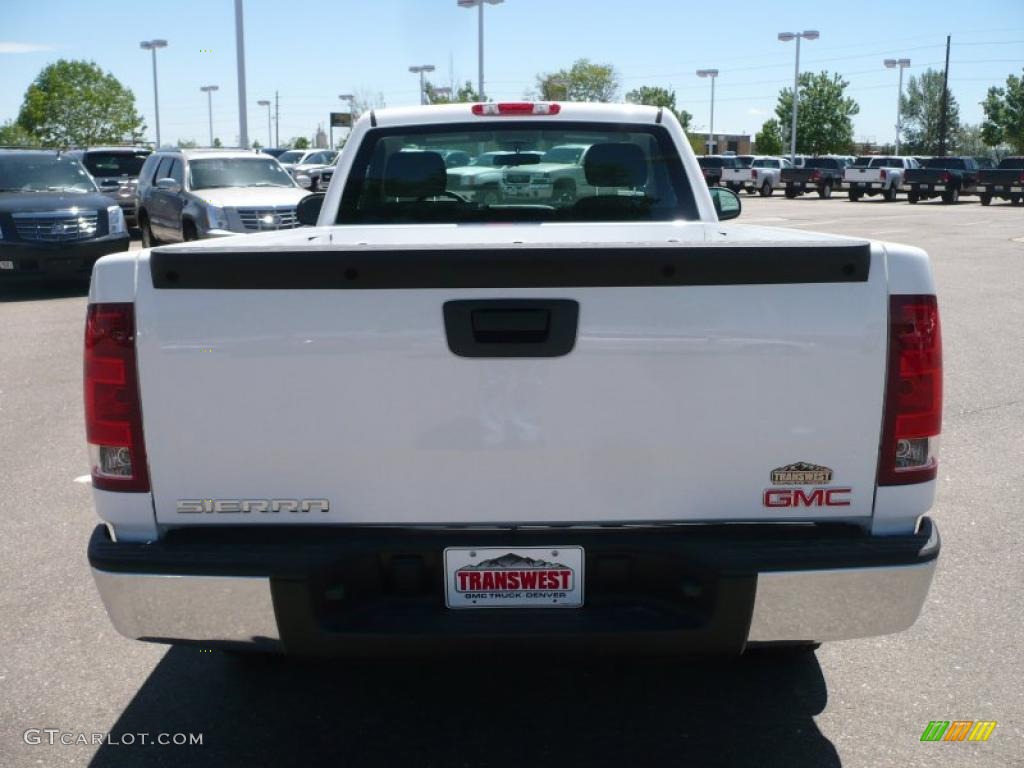 2010 Sierra 1500 Regular Cab - Summit White / Dark Titanium photo #4