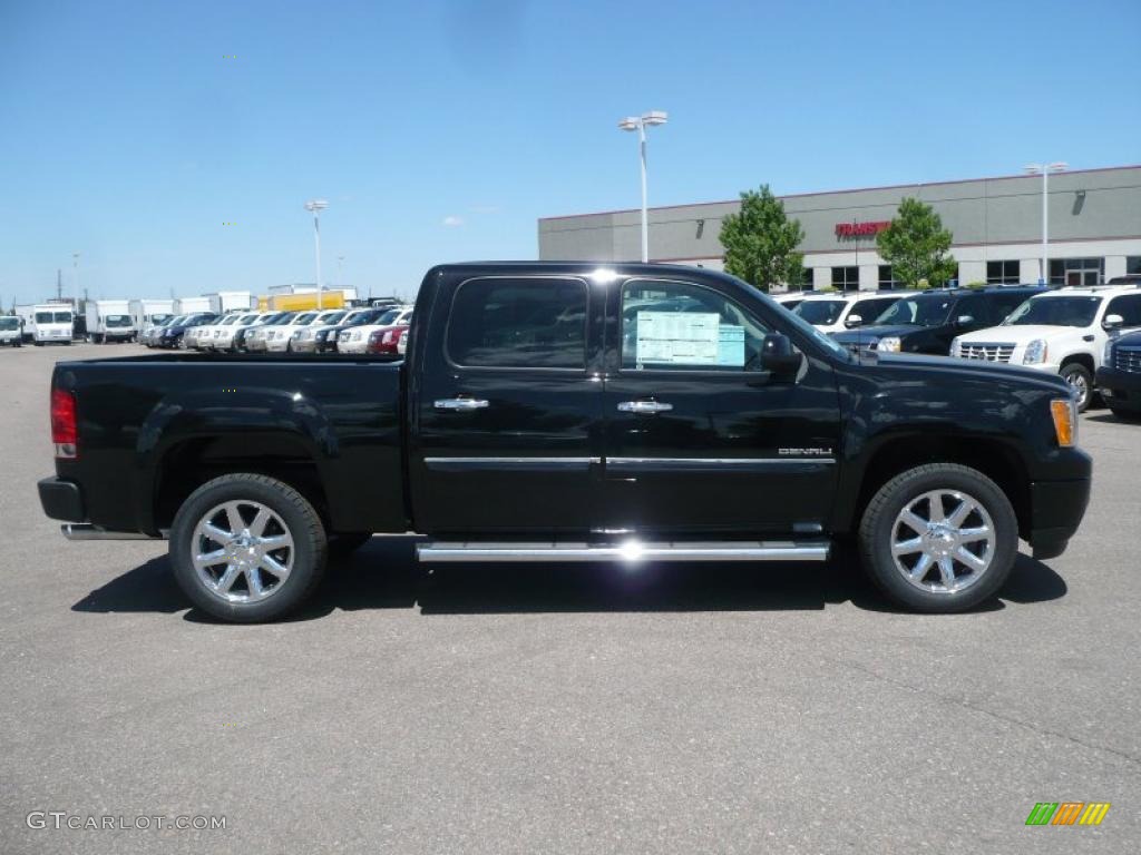 2010 Sierra 1500 Denali Crew Cab AWD - Onyx Black / Ebony photo #3