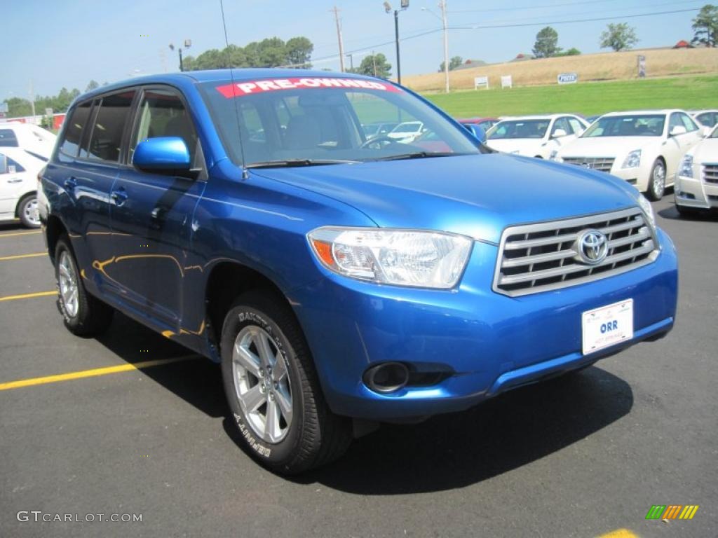 2008 Highlander  - Blue Streak Metallic / Ash Gray photo #2