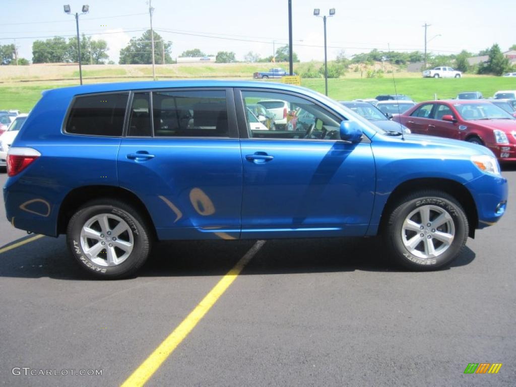 2008 Highlander  - Blue Streak Metallic / Ash Gray photo #3