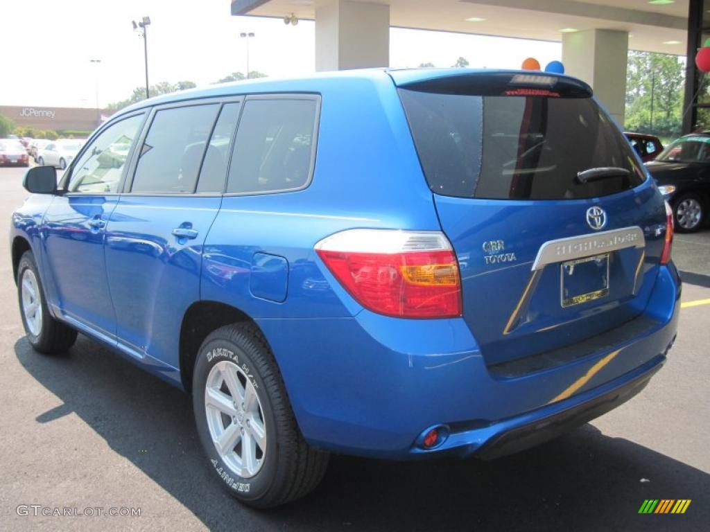 2008 Highlander  - Blue Streak Metallic / Ash Gray photo #5