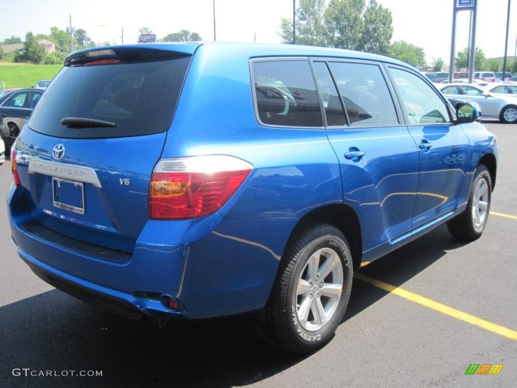 2008 Highlander  - Blue Streak Metallic / Ash Gray photo #6