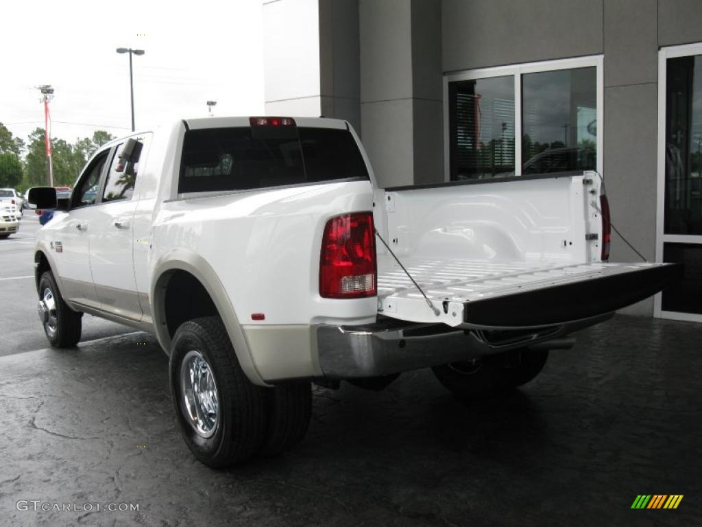 2010 Ram 3500 Laramie Mega Cab 4x4 Dually - Bright White / Dark Slate photo #17