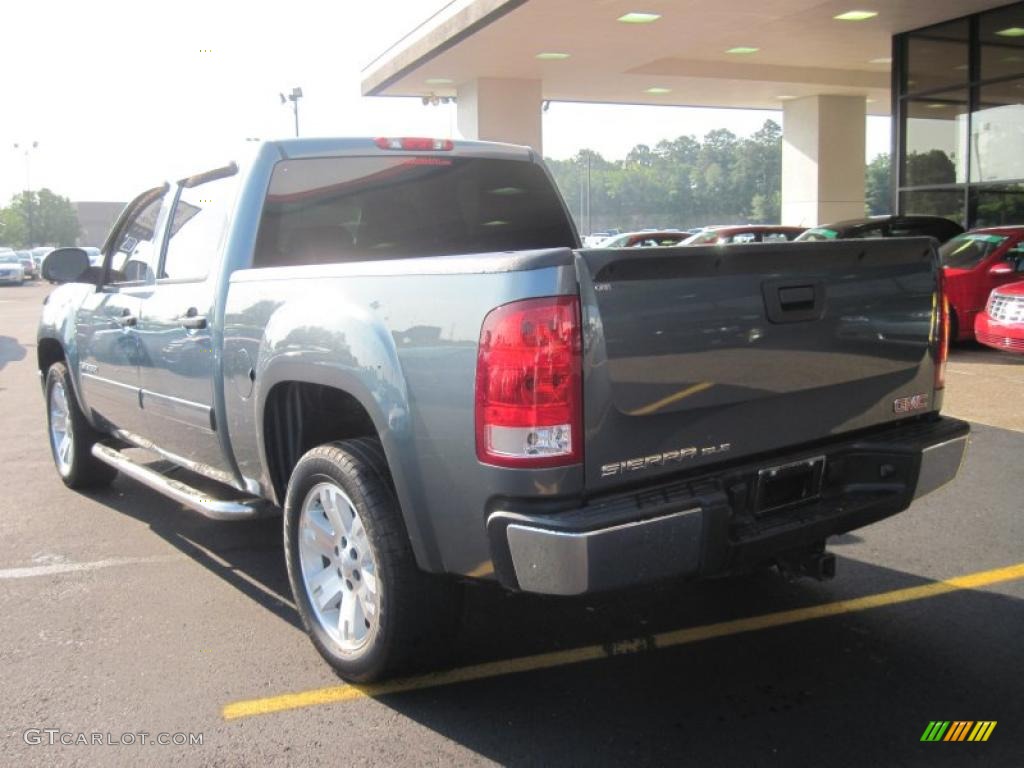 2008 Sierra 1500 SLE Crew Cab - Stealth Gray Metallic / Ebony photo #5