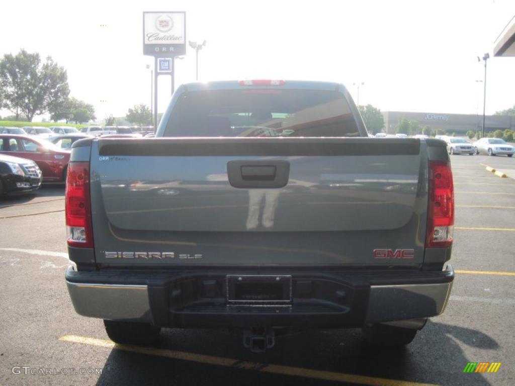 2008 Sierra 1500 SLE Crew Cab - Stealth Gray Metallic / Ebony photo #8
