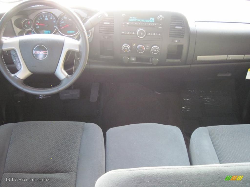 2008 Sierra 1500 SLE Crew Cab - Stealth Gray Metallic / Ebony photo #9
