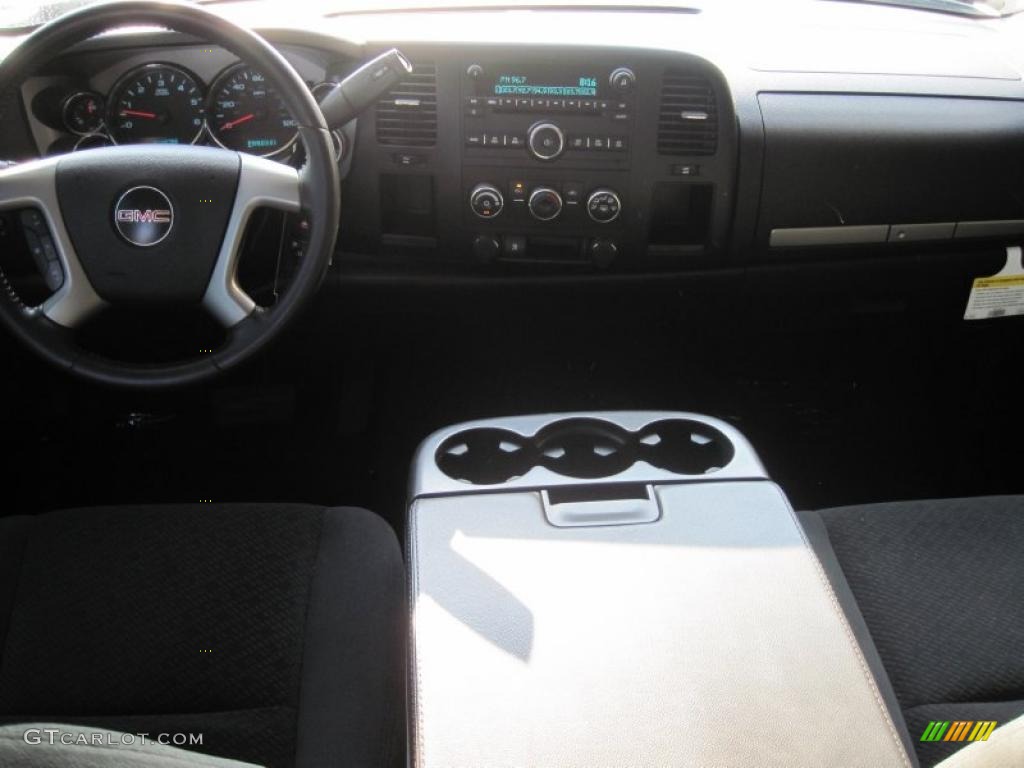 2008 Sierra 1500 SLE Crew Cab - Stealth Gray Metallic / Ebony photo #10