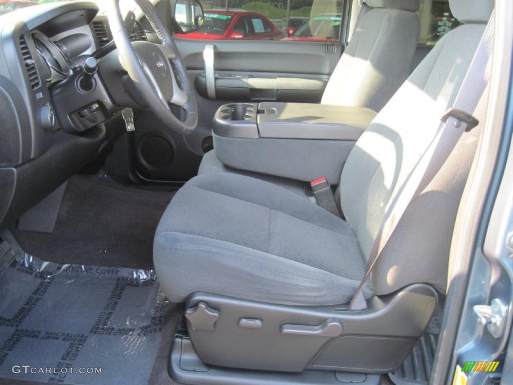 2008 Sierra 1500 SLE Crew Cab - Stealth Gray Metallic / Ebony photo #11