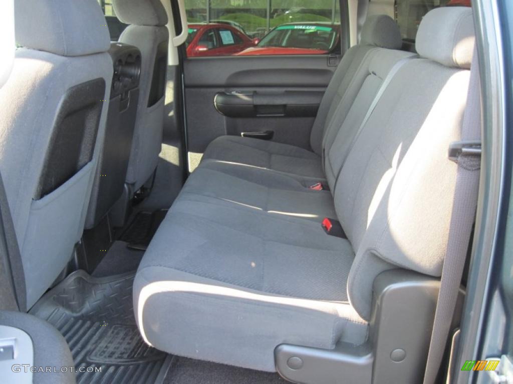 2008 Sierra 1500 SLE Crew Cab - Stealth Gray Metallic / Ebony photo #13
