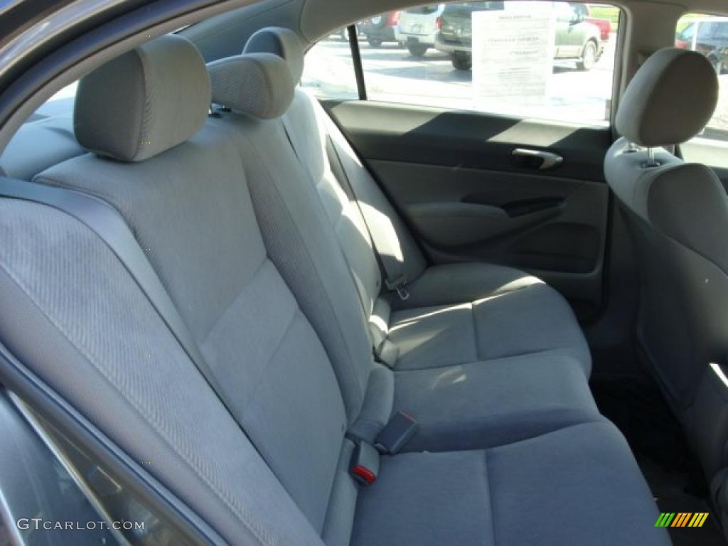 2009 Civic LX Sedan - Polished Metal Metallic / Gray photo #16