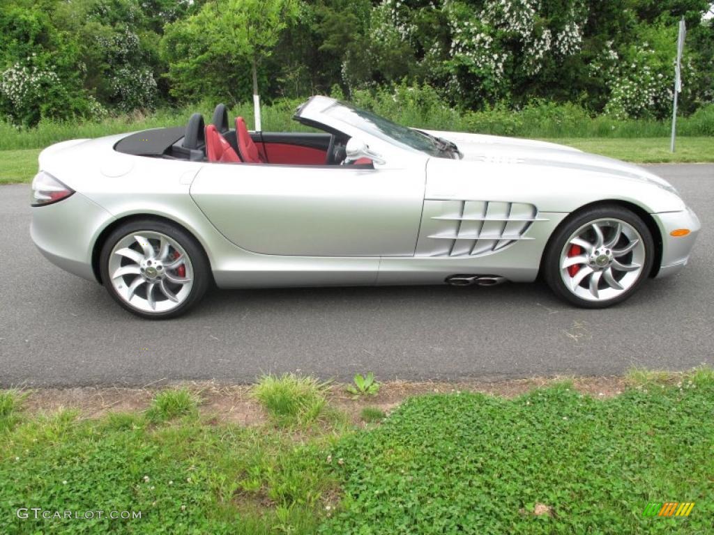 Crystal Laurite Silver Metallic 2009 Mercedes-Benz SLR McLaren Roadster Exterior Photo #30537573