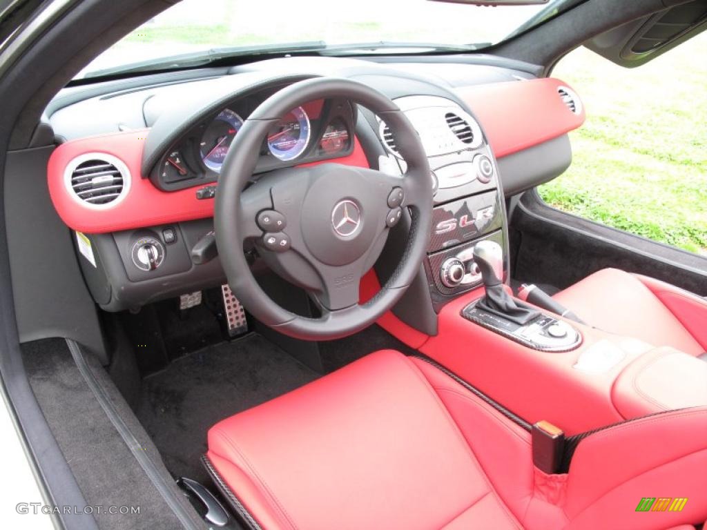 300SL Red Interior 2009 Mercedes-Benz SLR McLaren Roadster Photo #30537637