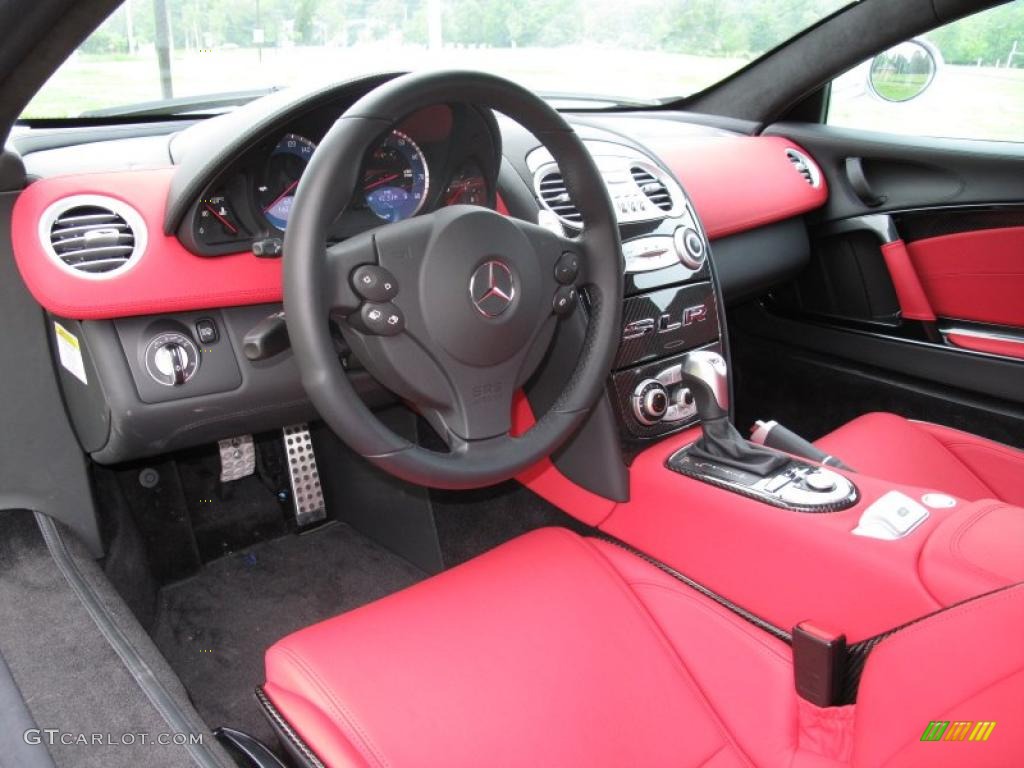 300SL Red Interior 2009 Mercedes-Benz SLR McLaren Roadster Photo #30537769