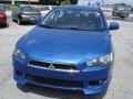 2009 Octane Blue Pearl Mitsubishi Lancer GTS  photo #2