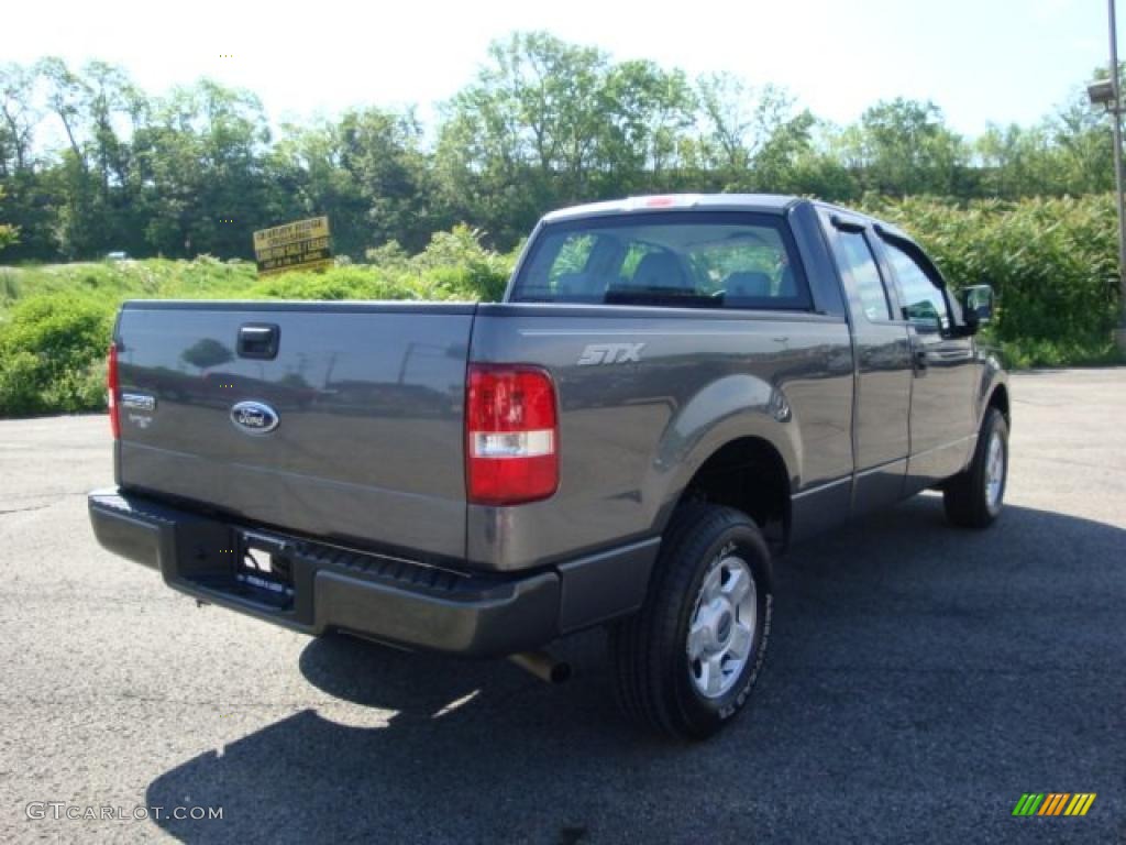 2004 F150 STX SuperCab 4x4 - Dark Shadow Grey Metallic / Dark Flint photo #3