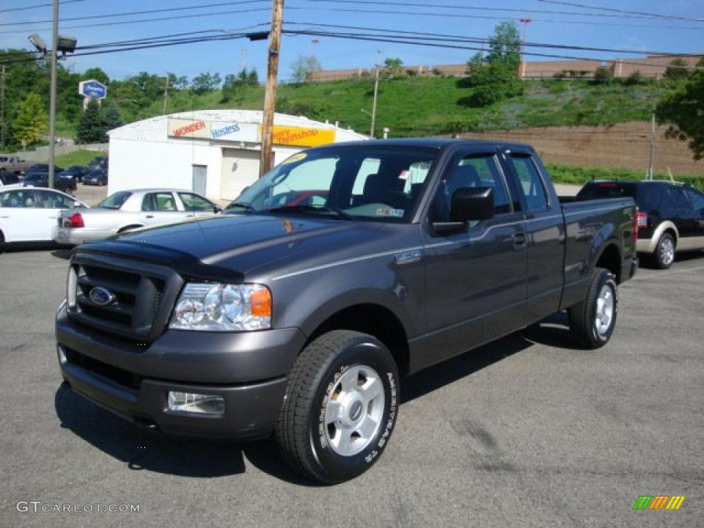 2004 F150 STX SuperCab 4x4 - Dark Shadow Grey Metallic / Dark Flint photo #10