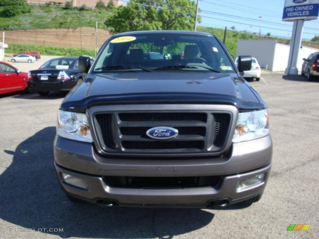 2004 F150 STX SuperCab 4x4 - Dark Shadow Grey Metallic / Dark Flint photo #11