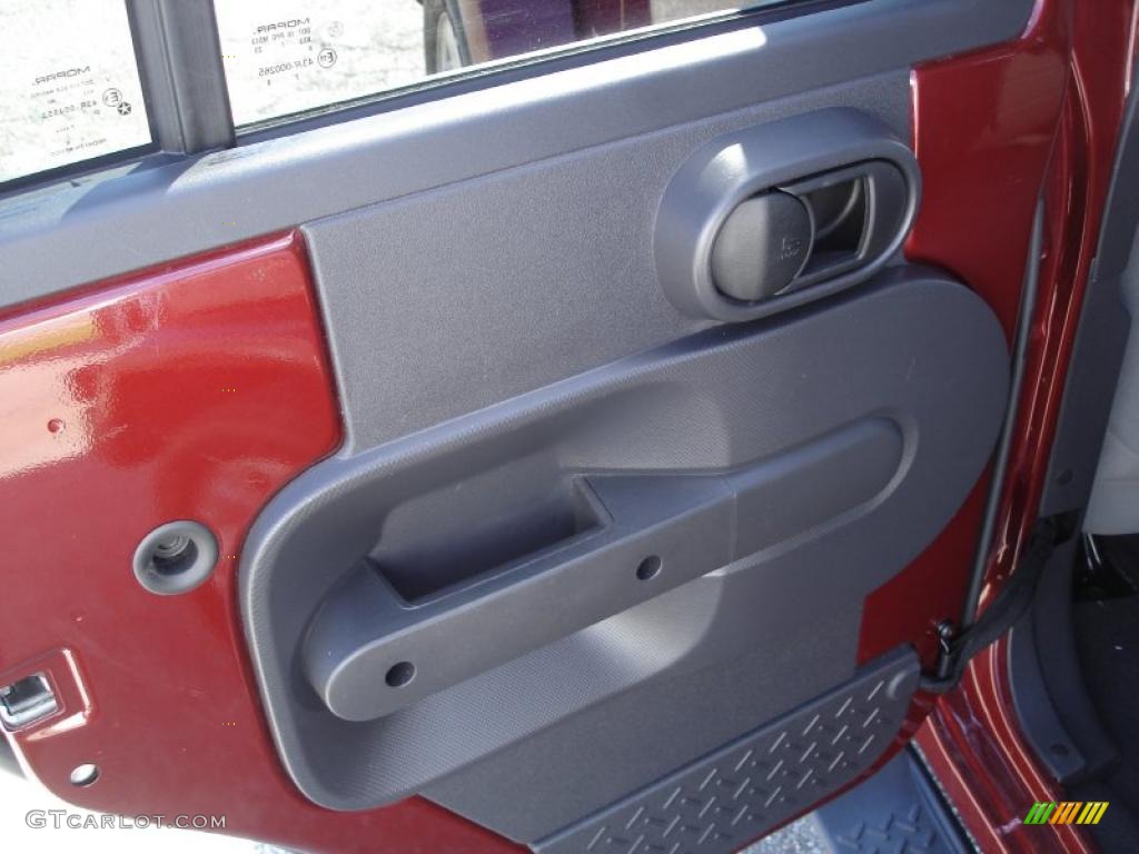 2008 Wrangler Unlimited Sahara 4x4 - Red Rock Crystal Pearl / Dark Slate Gray/Med Slate Gray photo #7