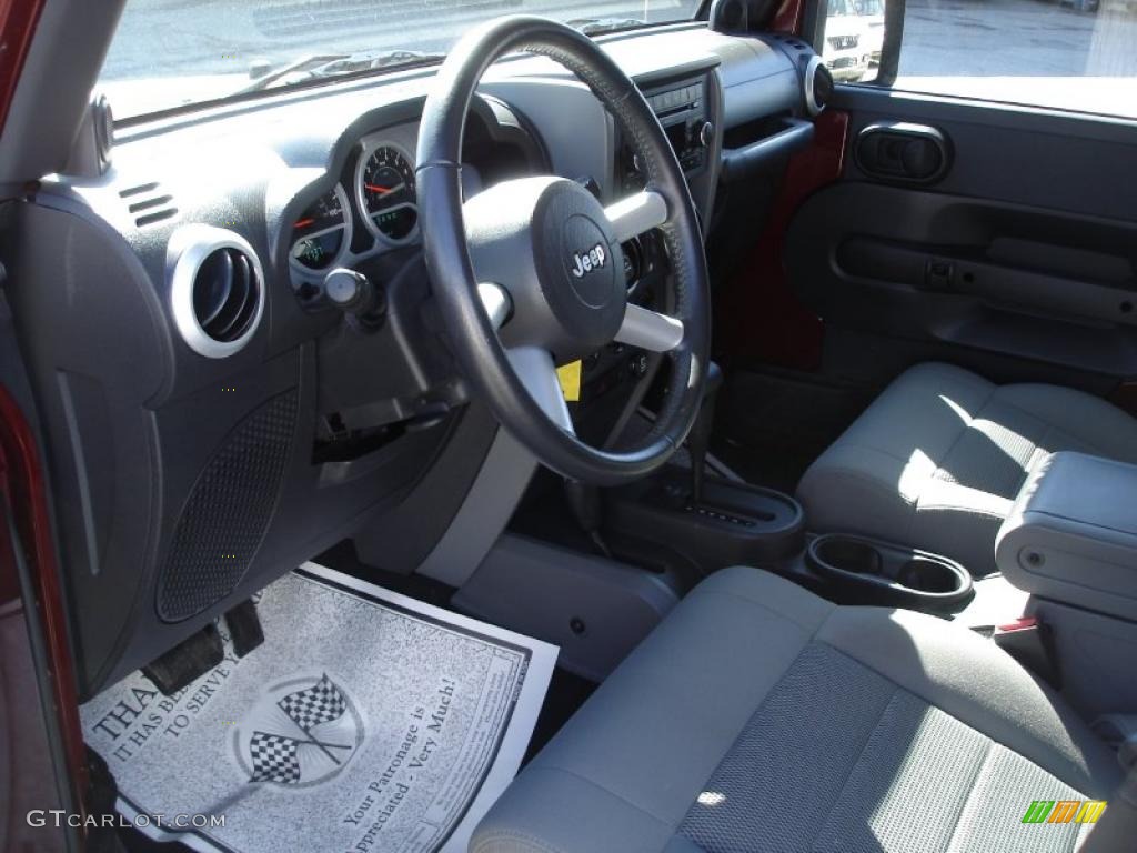 2008 Wrangler Unlimited Sahara 4x4 - Red Rock Crystal Pearl / Dark Slate Gray/Med Slate Gray photo #8