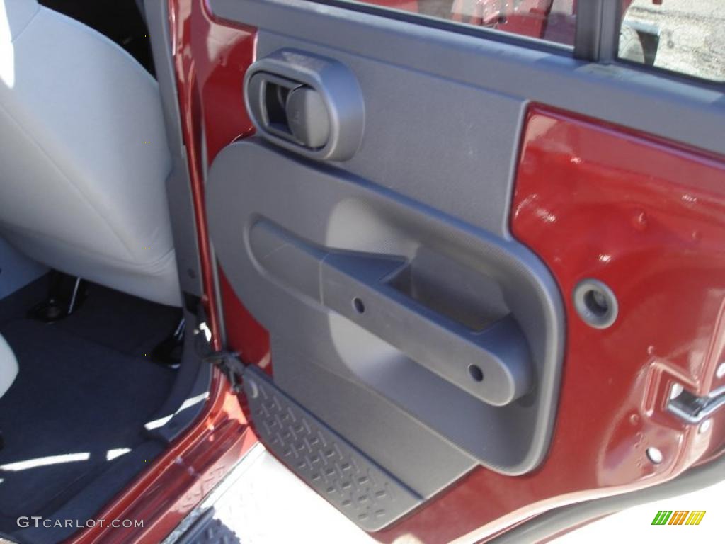 2008 Wrangler Unlimited Sahara 4x4 - Red Rock Crystal Pearl / Dark Slate Gray/Med Slate Gray photo #28