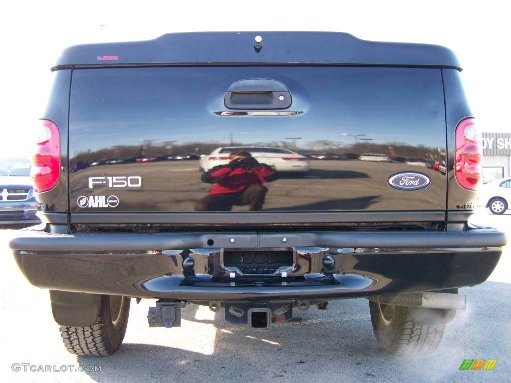 2003 F150 XLT Regular Cab 4x4 - Black / Medium Graphite Grey photo #6