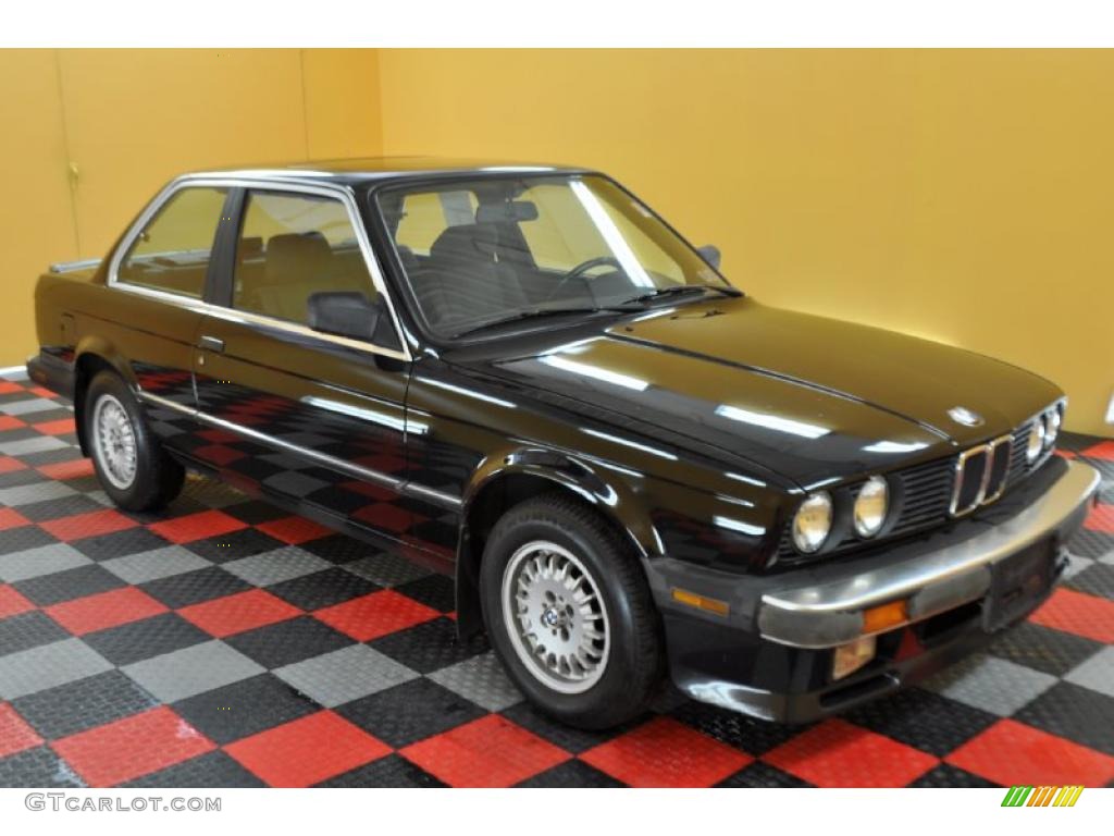 1987 3 Series 325es Coupe - Black / Black photo #1