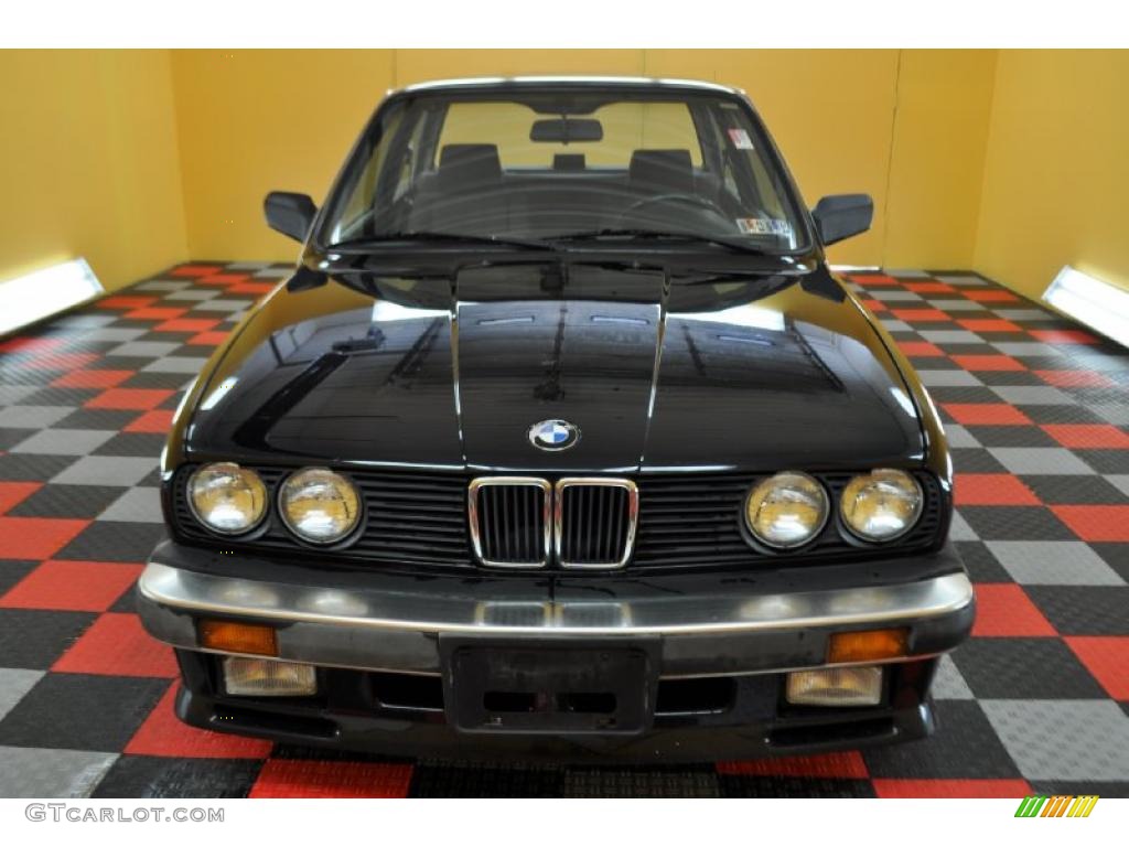 1987 3 Series 325es Coupe - Black / Black photo #2
