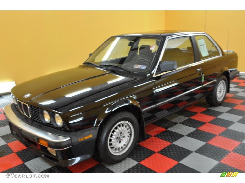 1987 3 Series 325es Coupe - Black / Black photo #3