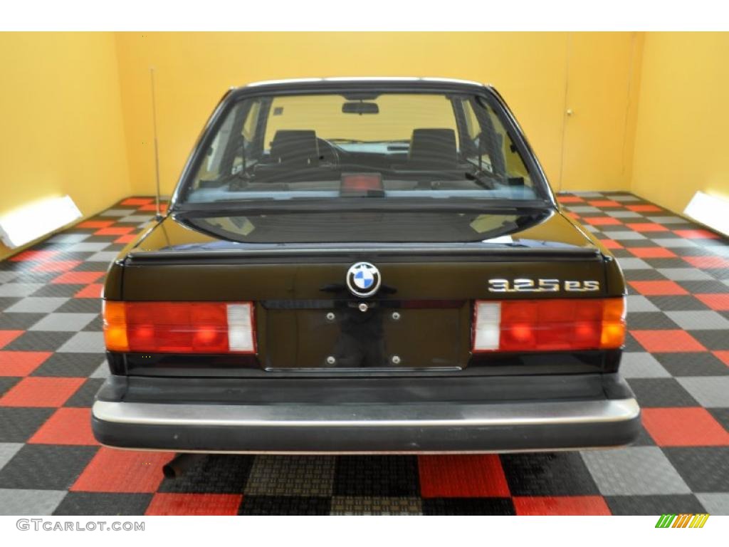 1987 3 Series 325es Coupe - Black / Black photo #5