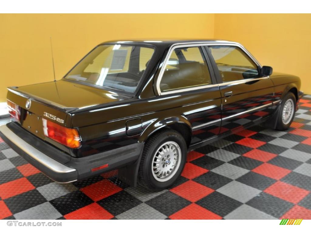 1987 3 Series 325es Coupe - Black / Black photo #6