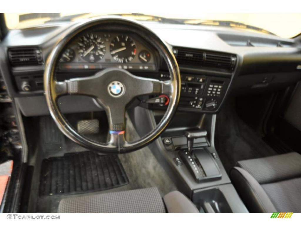 1987 3 Series 325es Coupe - Black / Black photo #7