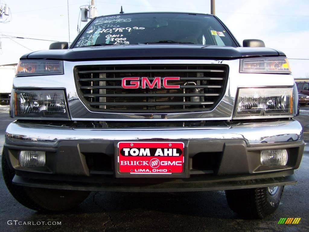 2008 Canyon SLE Crew Cab 4x4 - Midnight Blue Metallic / Ebony photo #3