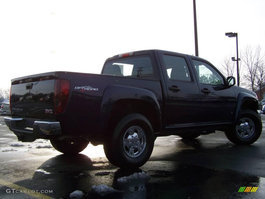 2008 Canyon SLE Crew Cab 4x4 - Midnight Blue Metallic / Ebony photo #4