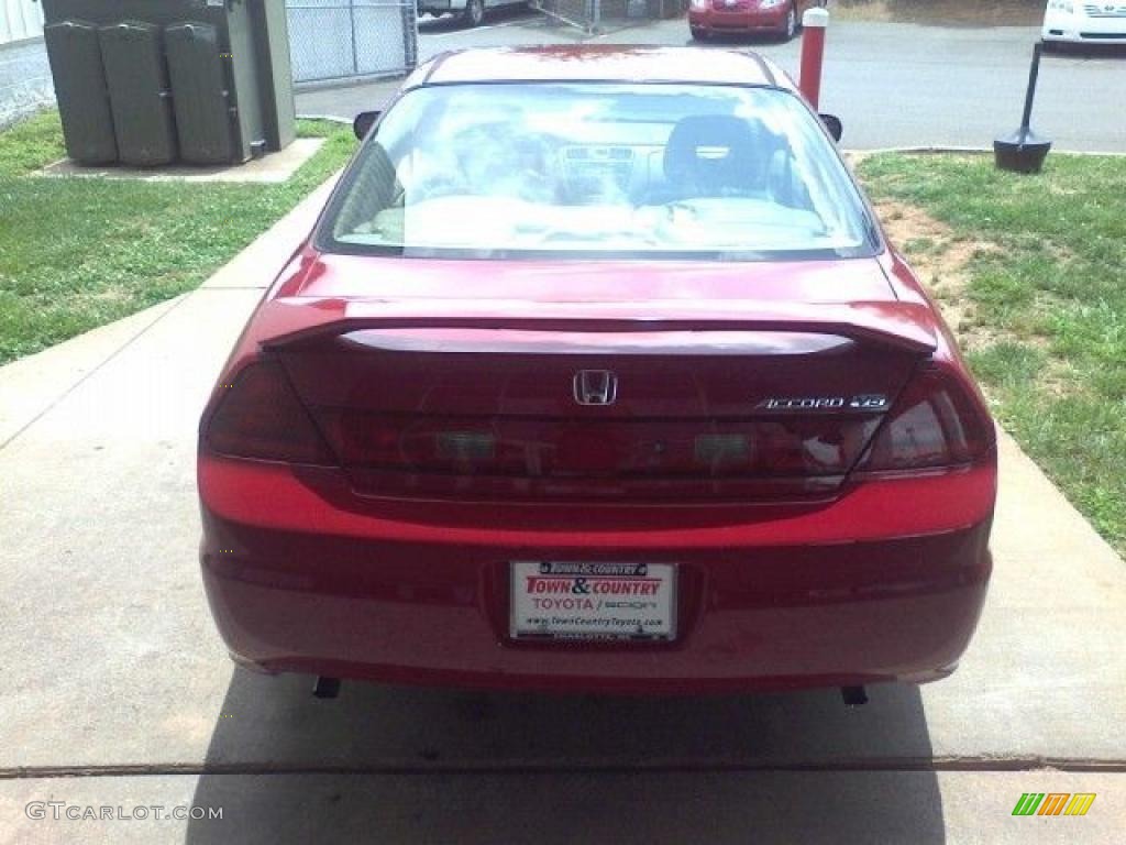 2002 Accord EX V6 Coupe - Firepepper Red Pearl / Ivory photo #4