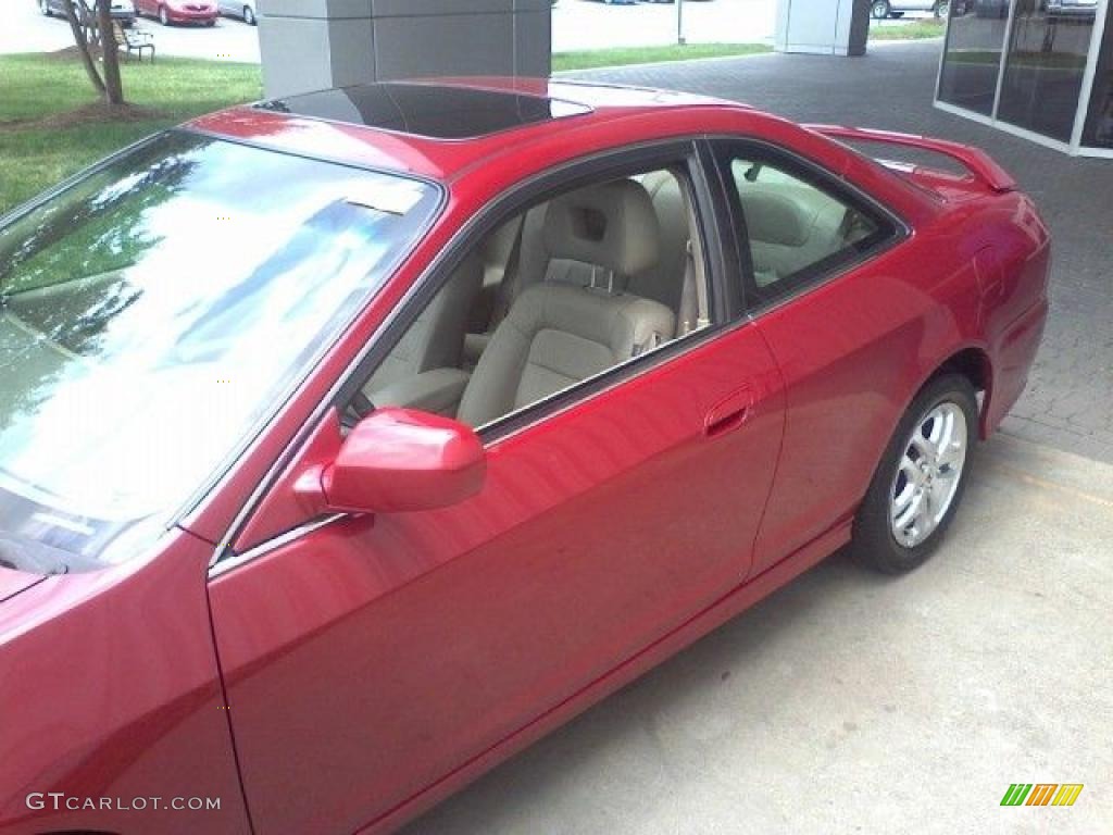 2002 Accord EX V6 Coupe - Firepepper Red Pearl / Ivory photo #20